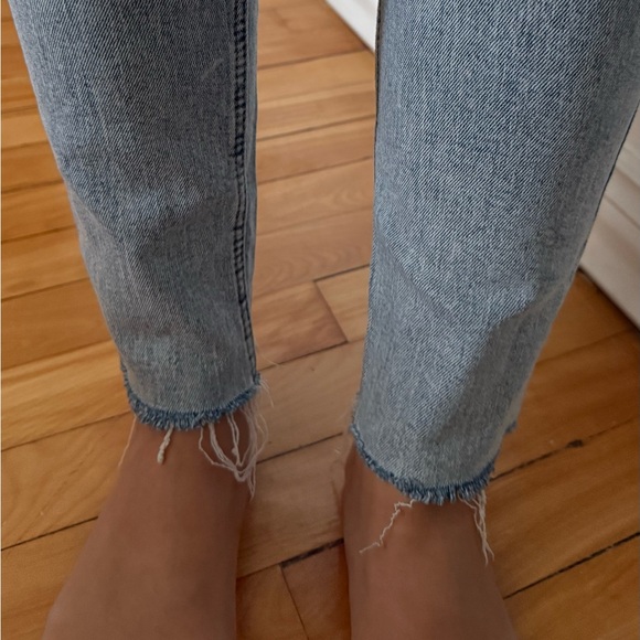 ZARA High-Rise Skinny Jeans Light Wash Distressed Knee Size 6 EU 38 - Picture 10 of 12